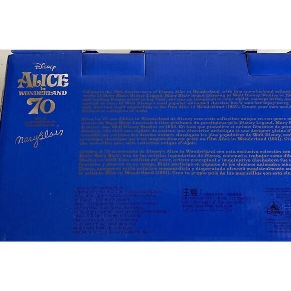 Set Of 3 Disney Store Alice in Wonderland By Mary Blair Vases 70th Anniversary - Picture 10 of 11